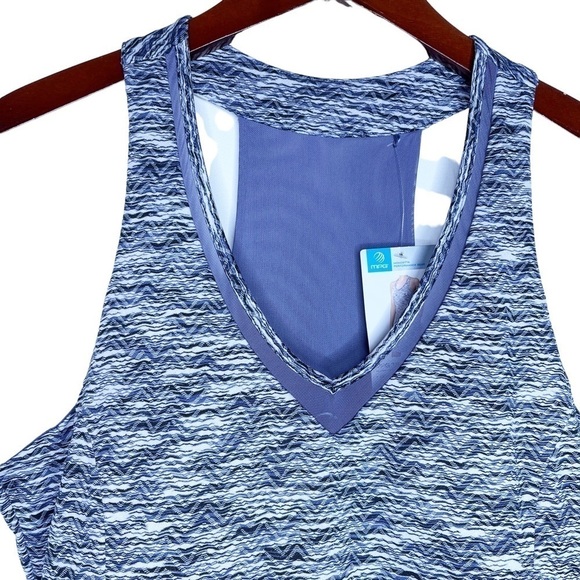 MPG MONDETTO Performance Gear Racer Back Travel Dress Size XL Purple Grey Combo - Picture 12 of 16